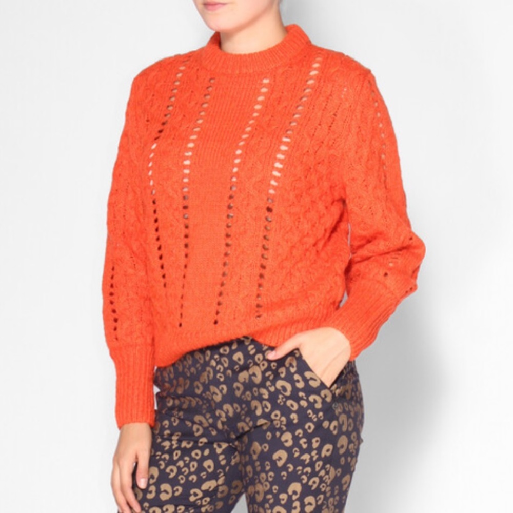 Scotch & Soda Heavy Open Knit Crewneck Sweater